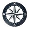 Metal Compass Rose Wall Art – 15.5 Inch, Nautical Décor, Home Accent